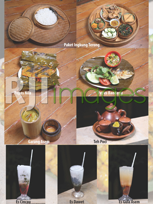 Aneka menu hidangan Waroeng Teduh
