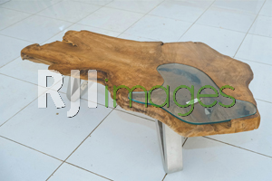 Coffee table natural wood