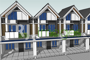 Perspektif  new facelift fasad hunian tipe 72 dan tipe 90, Casa Illona Sedayu