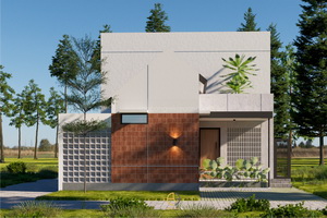 hunian modern tropis