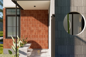 hunian modern tropis