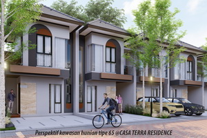 Perspektif Kawasan Hunian Tipe 65 Casa Terra Residence casa terra residence
