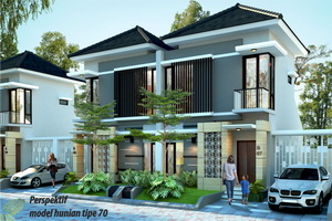Perspektif Hunian Tipe 70 Purisehati Trihanggo purisehati trihanggo