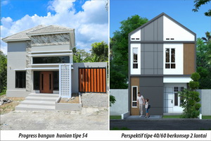 Progress Hunian Tipe 54 & Perspektif Tipe 40/60 Wangsa Hutama Magelang perumahan magelang ambarawa